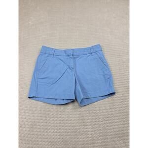 J Crew Shorts Womens 4 Blue Broken In Chino Preppy Beachy Coastal